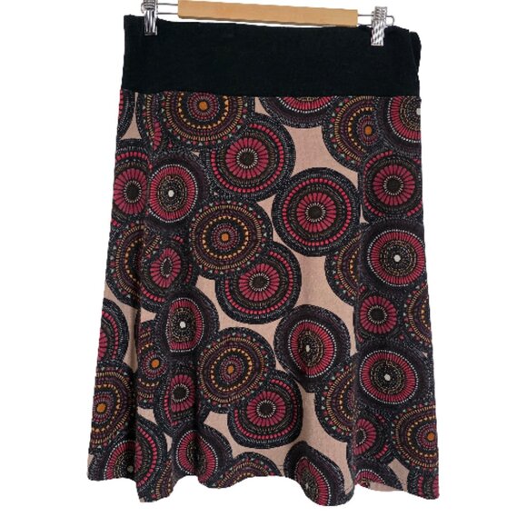 Modcloth Smashed Lemon Geo Print Skirt Size L - Picture 1 of 6